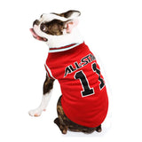 Lightweight spring summer cotton pet T-shirt, stylish dog vest for warm weather wear.