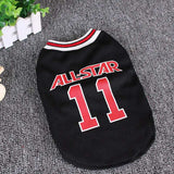 Comfortable cotton dog vest for spring summer, casual pet clothing for small dogs.