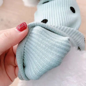 Cute cotton bottoming shirt with dots perfect for small dogs needing extra warmth and charm.