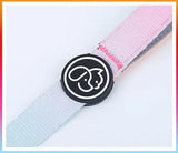 Durable and waterproof nylon dog collar and leash set available in assorted sizes and vibrant colors