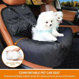 Waterproof car seat protector for pets, travel mat for dogs and cats, anti-slip cover.