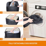 Heavy-duty car seat protector for pets, waterproof, travel essential for dogs and cats.