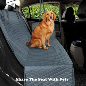 Waterproof back seat cover for dogs, adjustable cushion, anti-seepage protection, suitable for all cars.