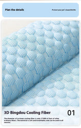Dog mat with breathable cooling technology, 3D structure and ice gel for kennel heat relief
