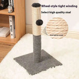 Premium grey sisal vertical scratching board for cats, ideal for claws, exercise, and home protection