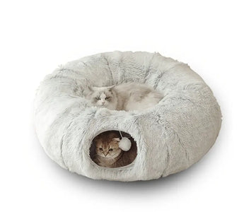 cat donut bed