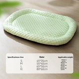 Summer dog mat with ice-cooling effect, breathable mesh surface for heat relief in kennels