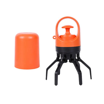 Versatile portable pet pooper scooper and waste cleaner perfect for quick, efficient yard waste removal. -  Orange