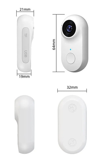 Outdoor mini pet camera in HD with magnetic feature, perfect for sports and wildlife monitoring.