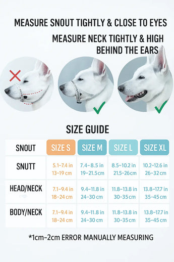 Premium Anti-Barking, Anti-Bite, Explosion-Proof Dog Muzzle J.S.M