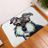 Pet-safe soft flannel anti-slip dog mat designed for indoor use on slippery surfaces. -  8-Dog-45x75cm