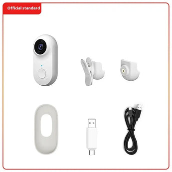 HD Pet Camera Outdoor Sports Magnetic Mini -  White-No-Card