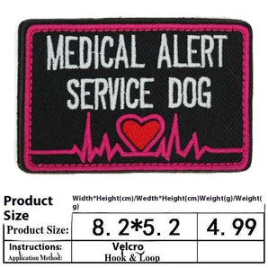 Dog Velcro jacket with embroidered details – removable patches for versatile pet styling