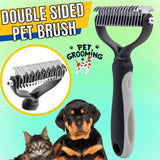 double sided pet brush