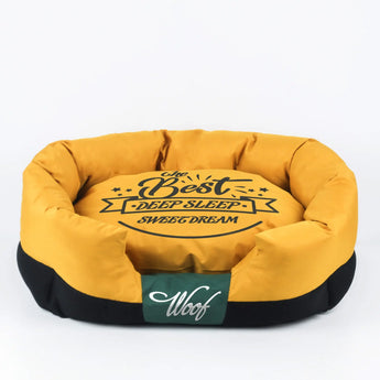 Universal square dog bed in soft cloth material for all-size dogs