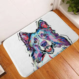Soft anti-slip dog print flannel mat perfect for pet relaxation on hardwood and tile floors. -  11-Dog-45x75cm
