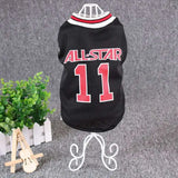 Stylish summer cotton vest for dogs, casual pet outfit perfect for spring walks outside. -  Black-XXL