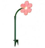 Cute sunflower water sprinkler for garden fun, durable plastic sprinkler with adjustable watering rotation feature. -  Red