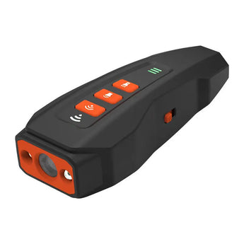 Ultrasonic rechargeable anti-bark device for dogs with smart bark detection and correction system. Black-Orange-USB