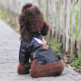 Cozy American-style dog coat with fleece lining, ideal for winter warmth and outdoor adventures