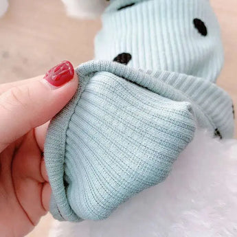 Cute cotton bottoming shirt with dots perfect for small dogs needing extra warmth and charm.