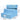 Comfortable dog stairs with soft sponge padding, helping small pets climb onto beds safely. -  Blue-30x30x35