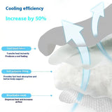 Comfortable pet cooling pad, non-slip, made with soft, durable, breathable ice silk for dogs.