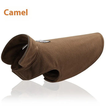 Camel-XXXL Waterproof thickened warm pet autumn and winter dog clothes for outdoor walks and rainy days.