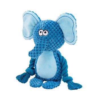 Elephant Soft plush toy set with built-in squeakers for interactive entertainment.