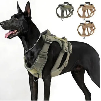 K9 dog harness for walking medium large dogs featuring tactical chest design and ultimate comfort.