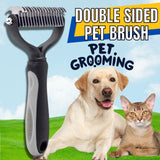 double sided pet brush