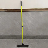 Pet owners' solution: double-section retractable rubber broom for removing hair from multiple floor surfaces. -  Green