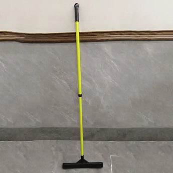 Pet owners' solution: double-section retractable rubber broom for removing hair from multiple floor surfaces. -  Green