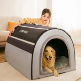 Thermal dog bed for large dogs, providing comfort and warmth during autumn and winter.