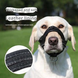 Dog muzzle with anti-bite, anti-barking, and anti-feeding features for safety
