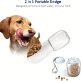 Leak-proof 2-in-1 dog water bottle, ideal for travel, hiking, and keeping pets hydrated.