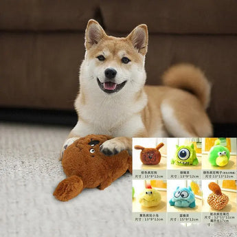 Interactive electric dog toy with vocal sounds and bouncing action for endless puppy playtime fun