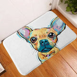Lightweight, soft flannel dog print anti-slip mat for pet beds, crates, and sofas. -  12-Dog-45x75cm