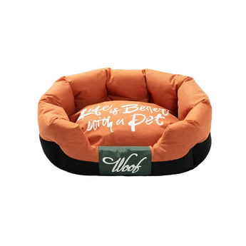 High-quality cloth dog bed with vibrant colour options for pets