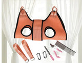 Secure dog nail trimming hammock restraint for at-home pet grooming and comfortable paw care. -  Eight-piece-set-small-Pink