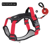 Black-XL-With-rope Durable and secure dog harness for large and medium dogs, designed for safe daily walks.