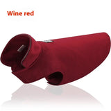 Wine-Red-XXXL High-quality thickened warm pet autumn and winter dog clothes for superior comfort and warmth.