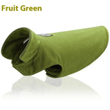 Fruit-Green-XXXL Adjustable thickened warm pet autumn and winter dog clothes with secure fit for all sizes.