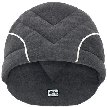 top view grey pet bed