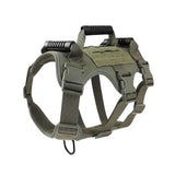 Green-XL - Advanced K9 harness featuring tactical chest construction ideal for walking medium and large dogs safely.