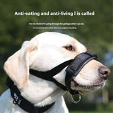 Adjustable dog muzzle with thickened soft foam for anti-bite and anti-barking control