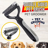 double sided pet brush