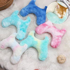 Pet Pillow Super Soft Tie-dyed Plush Cat Supplies Pet Products