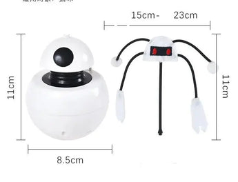 Unleash Fun: Three-in-One Robot Tumbler Laser Cat Toy