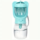 Lightweight and portable dog water dispenser, leak-proof, ideal for travel, hiking, and car trips.